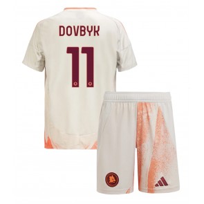 AS Roma Artem Dovbyk #11 Dětské Venkovní dres komplet 2024-25 Krátký Rukáv (+ trenýrky)